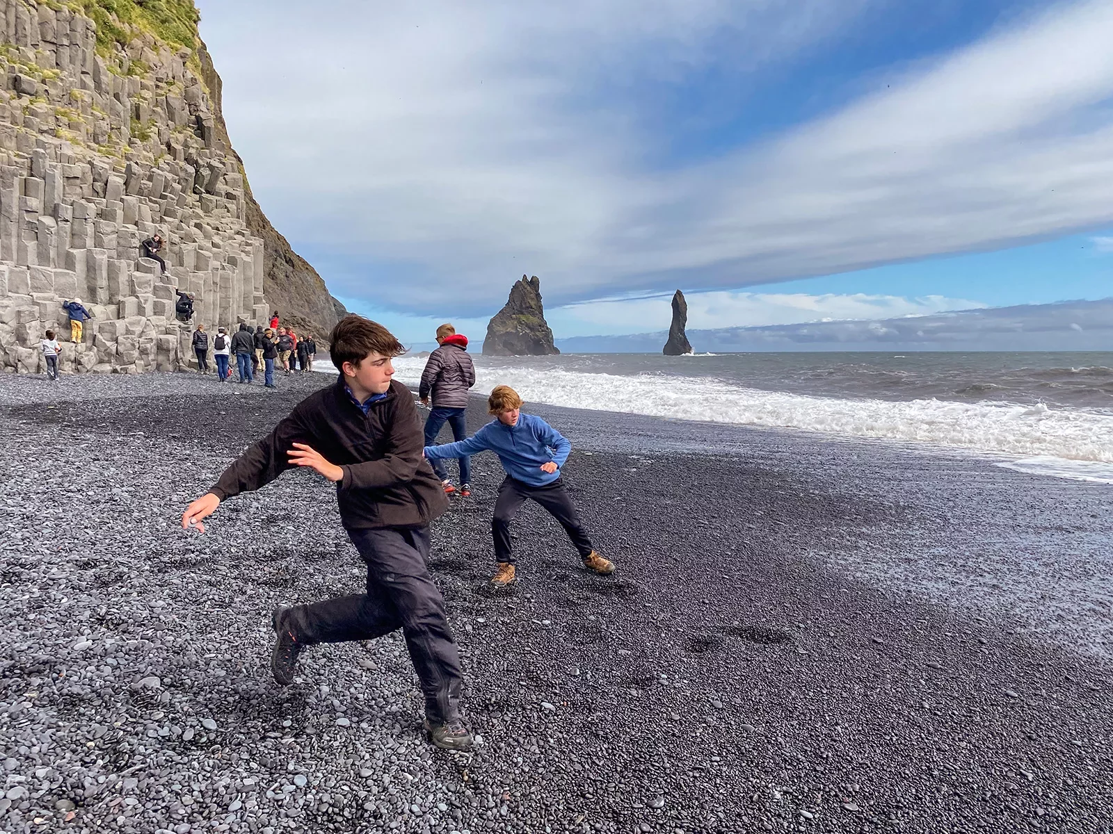 Skipping Stones Rock Beach Iceland