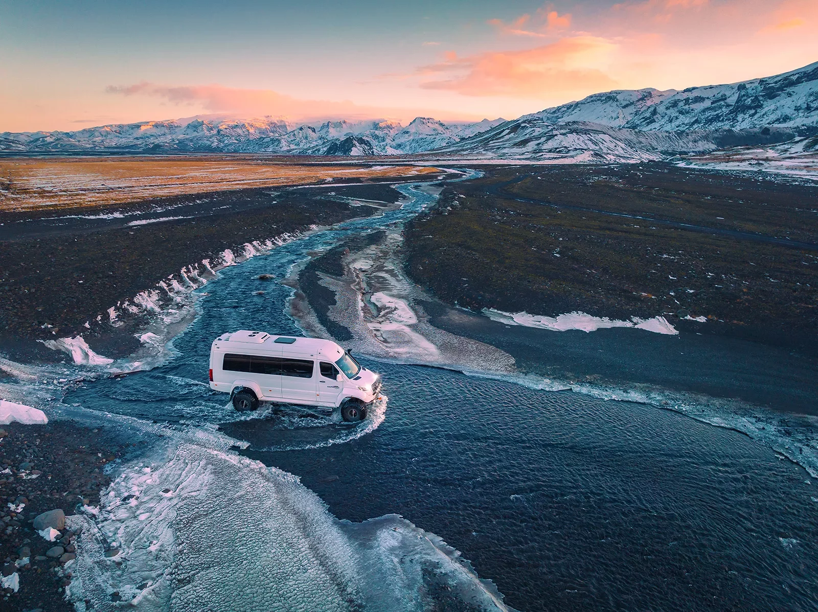 4x4 Crossing River Iceland
