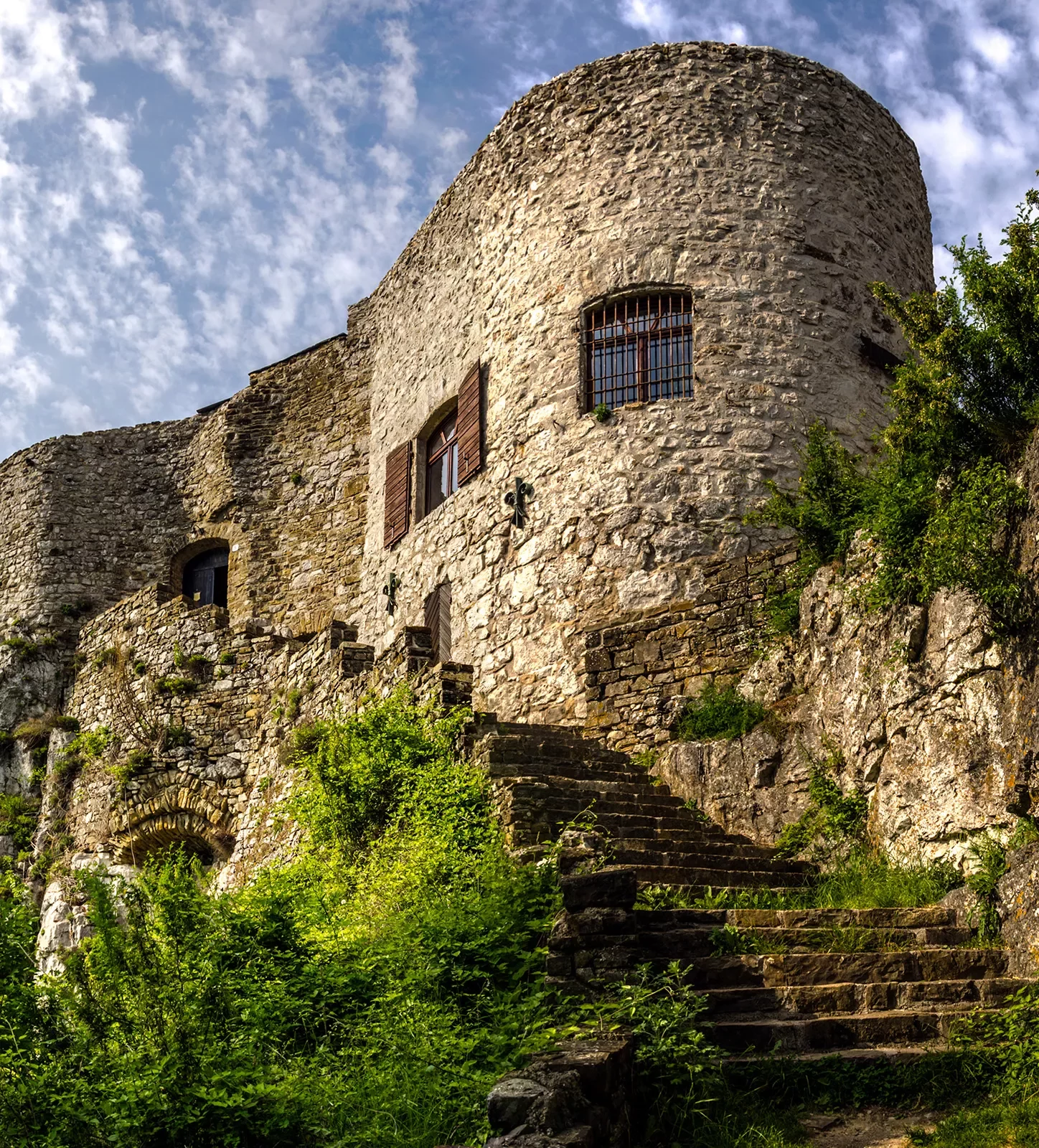Socerb castle dominates the area, Slovenia.