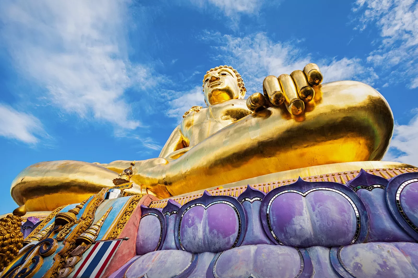 Golden statue of Buddha in Thailand