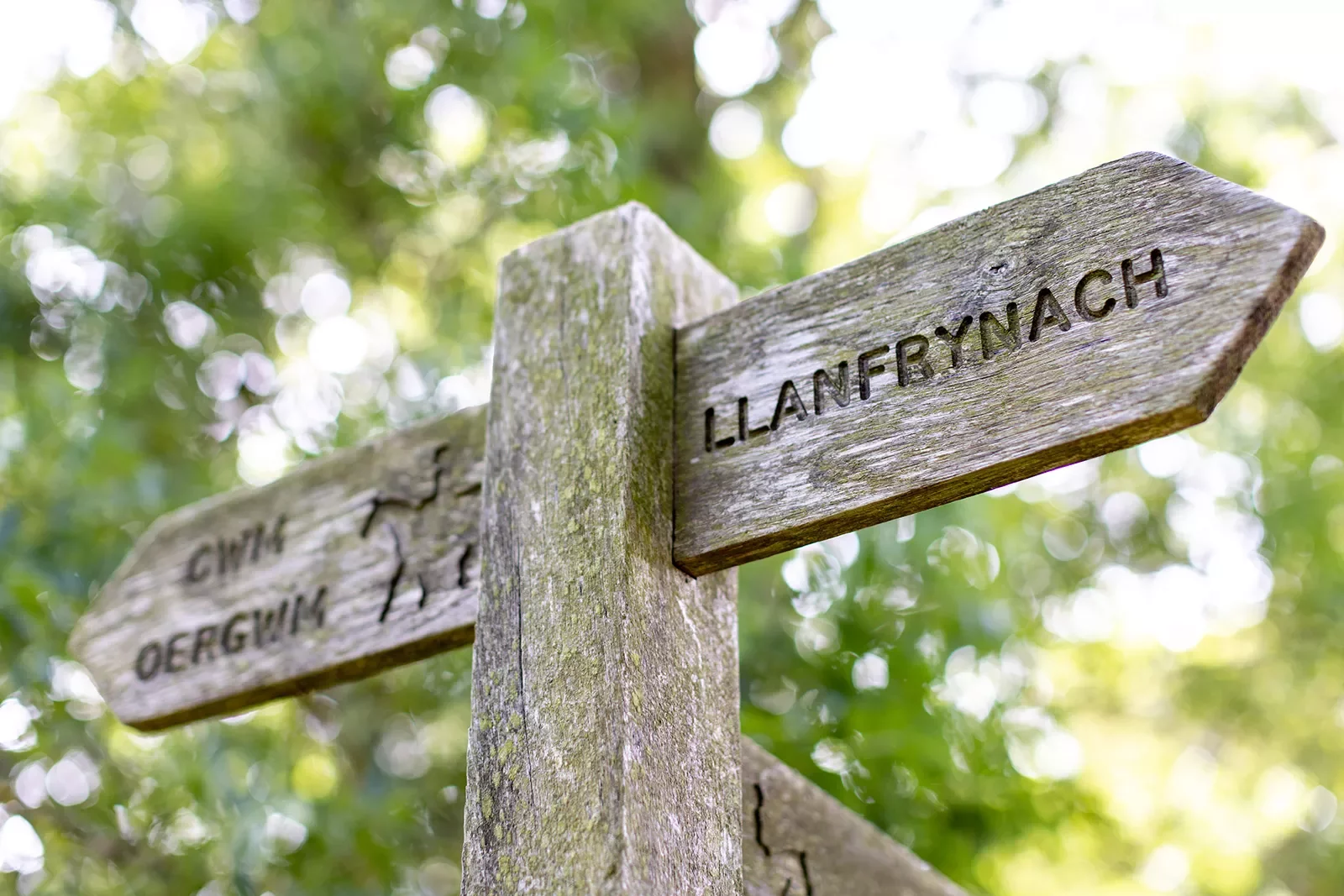 Sign Llanfrynach Wales