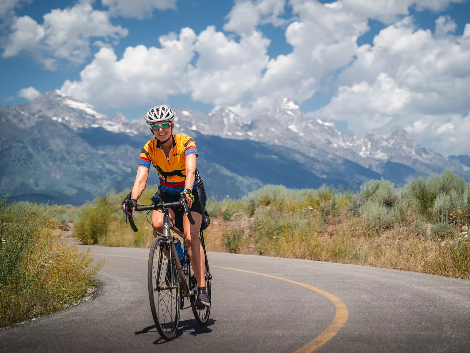 Biking in yellowstone outlet