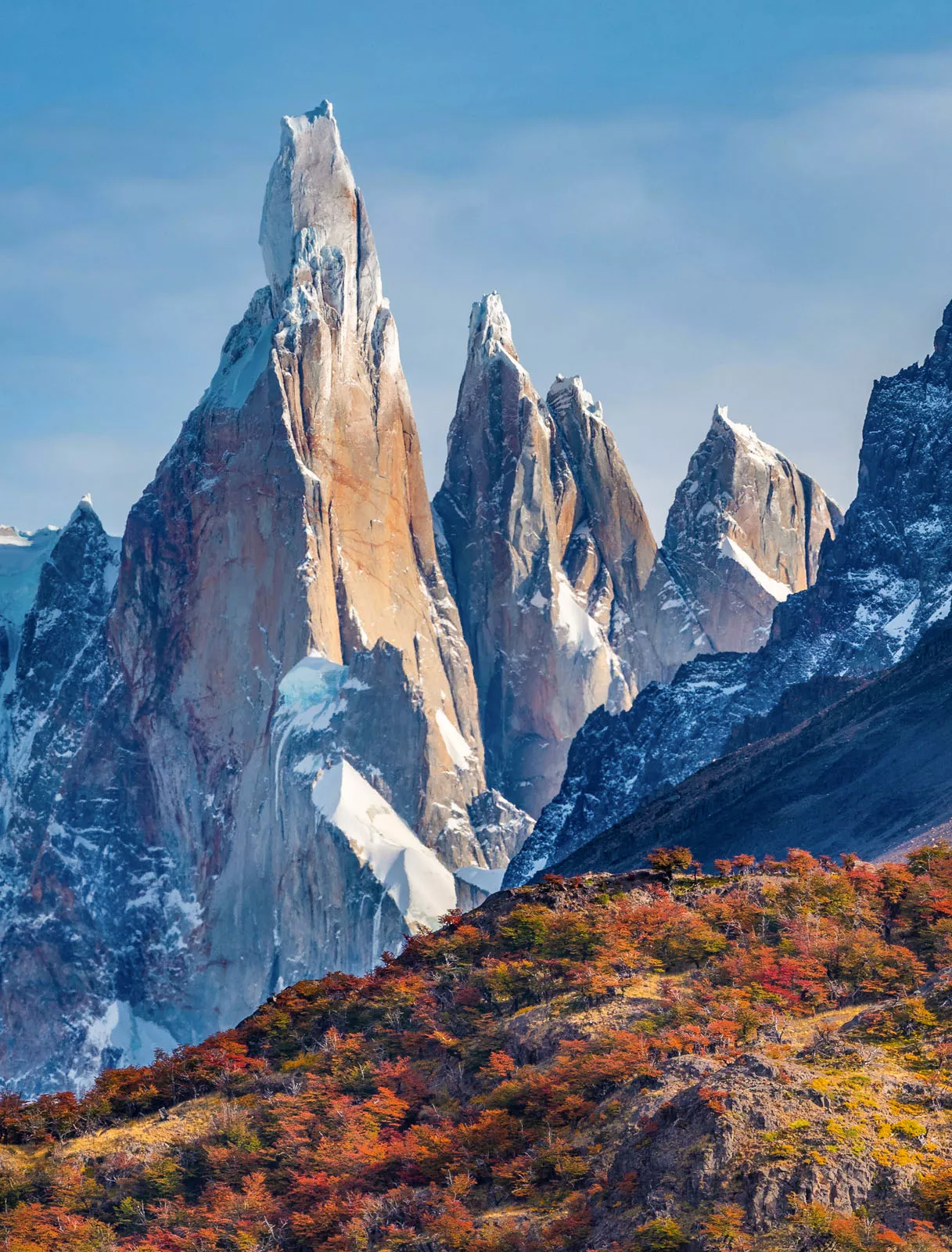 Large snow-capped mountains