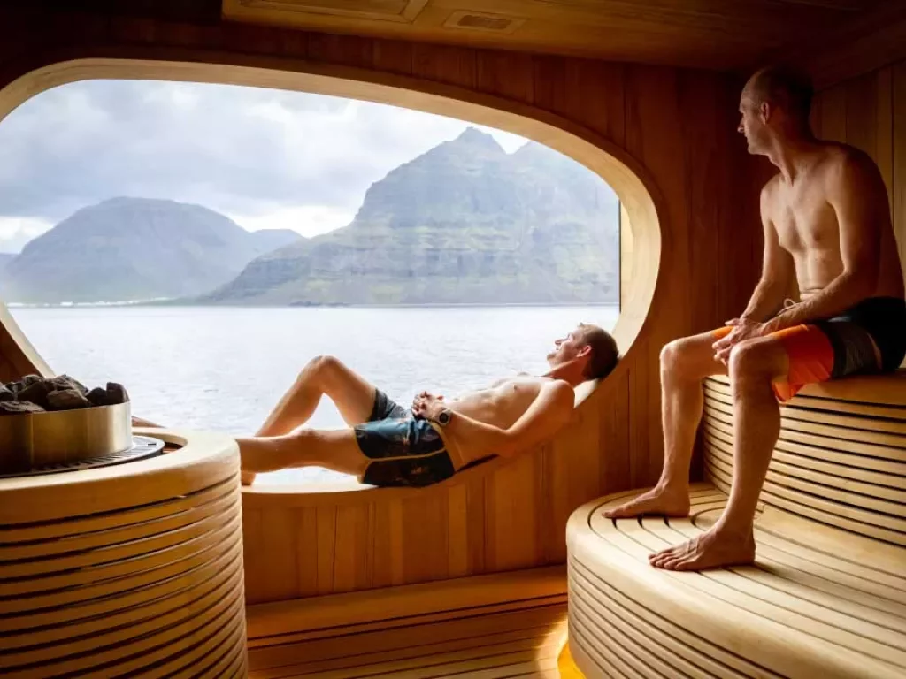Iceland Ocean Cruise Walking & Hiking Tour - Ponant Sauna