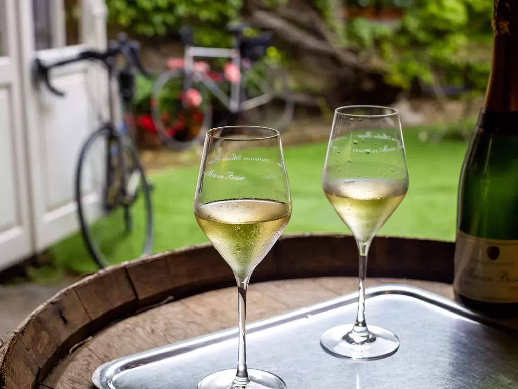Two Wine Glasses in Alsace