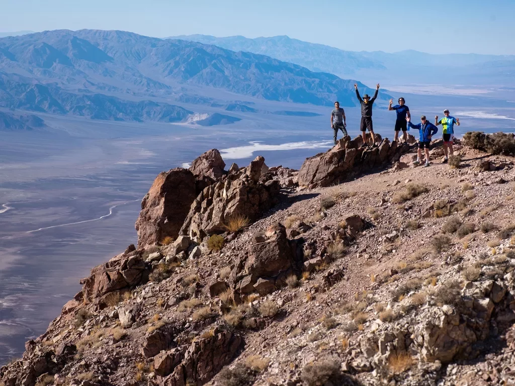 Guests on a desert mountaintop. 