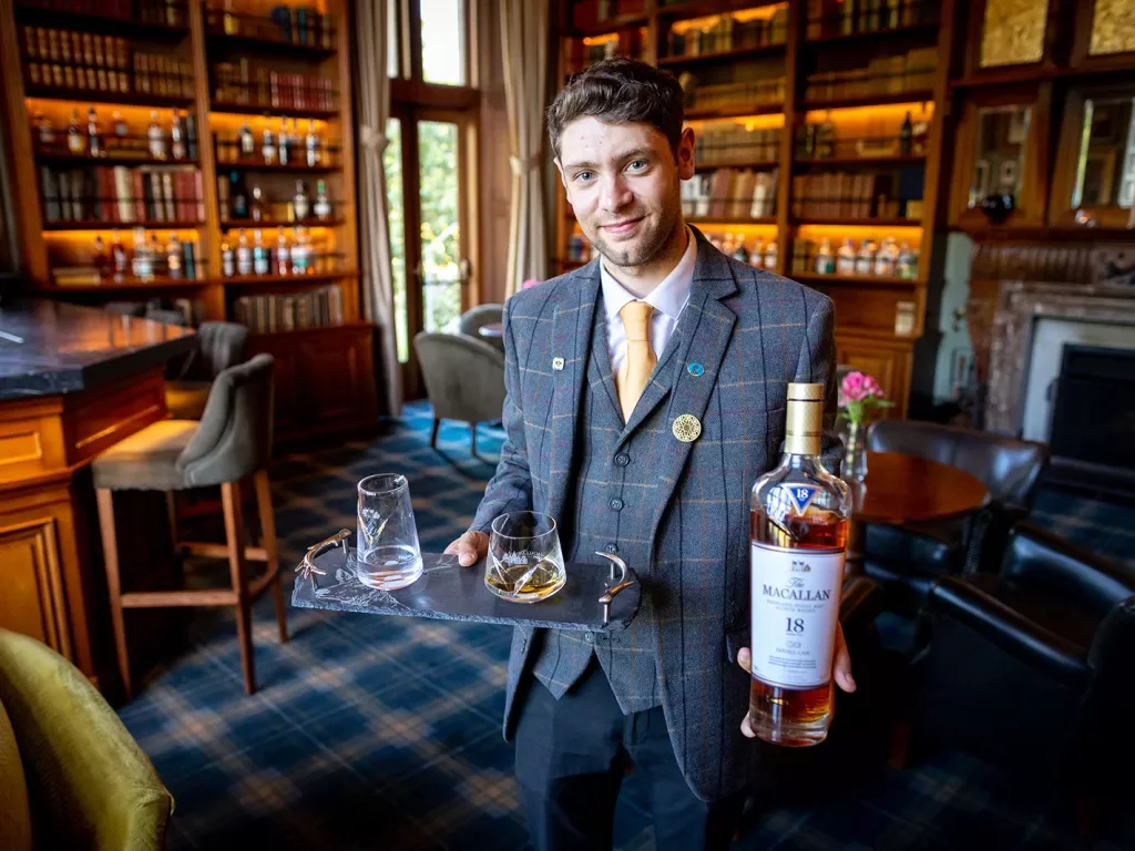 Scotsman Serving Scotch Scotland