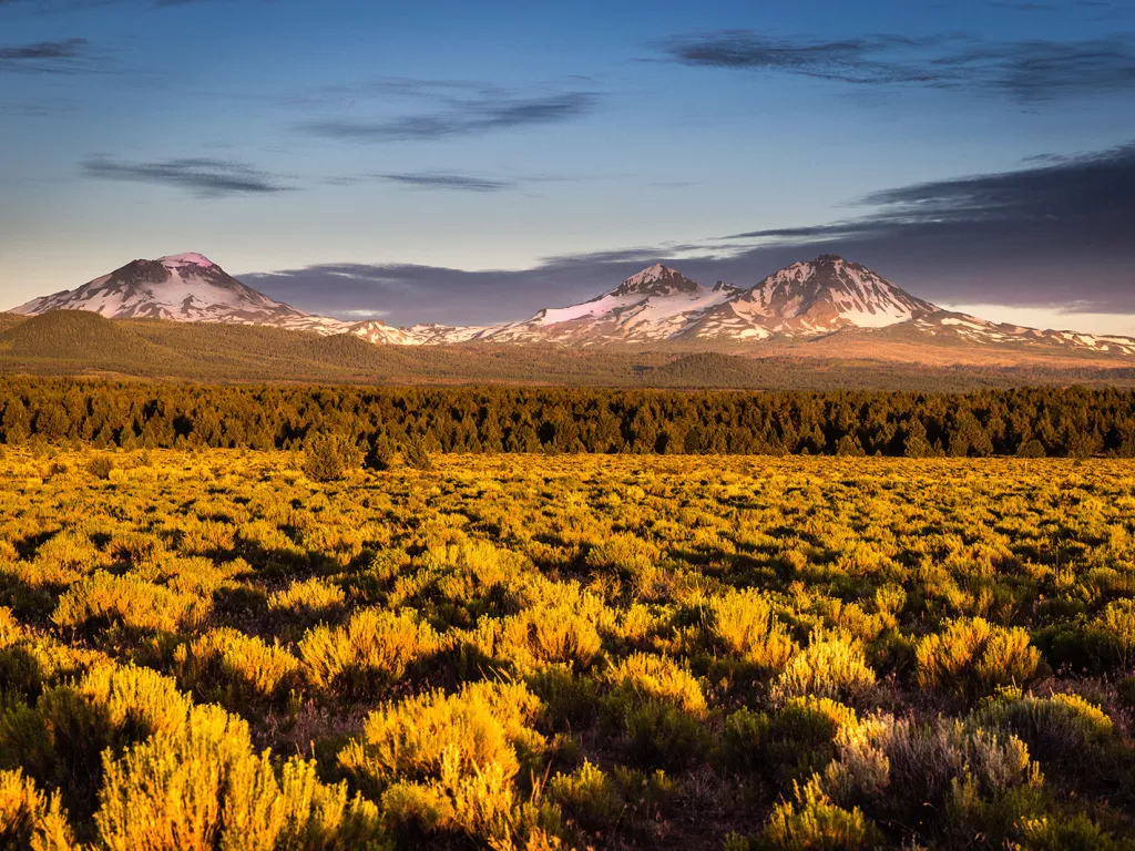 Sunset shot of Oregonian High Desert.