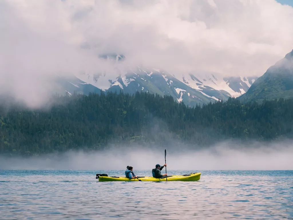 Kayak with two people