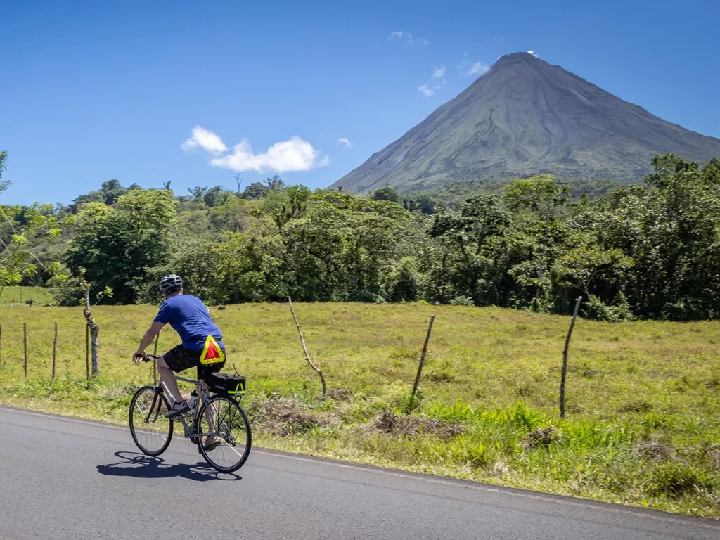 Riding Past Arenal Volcano Costa Rica