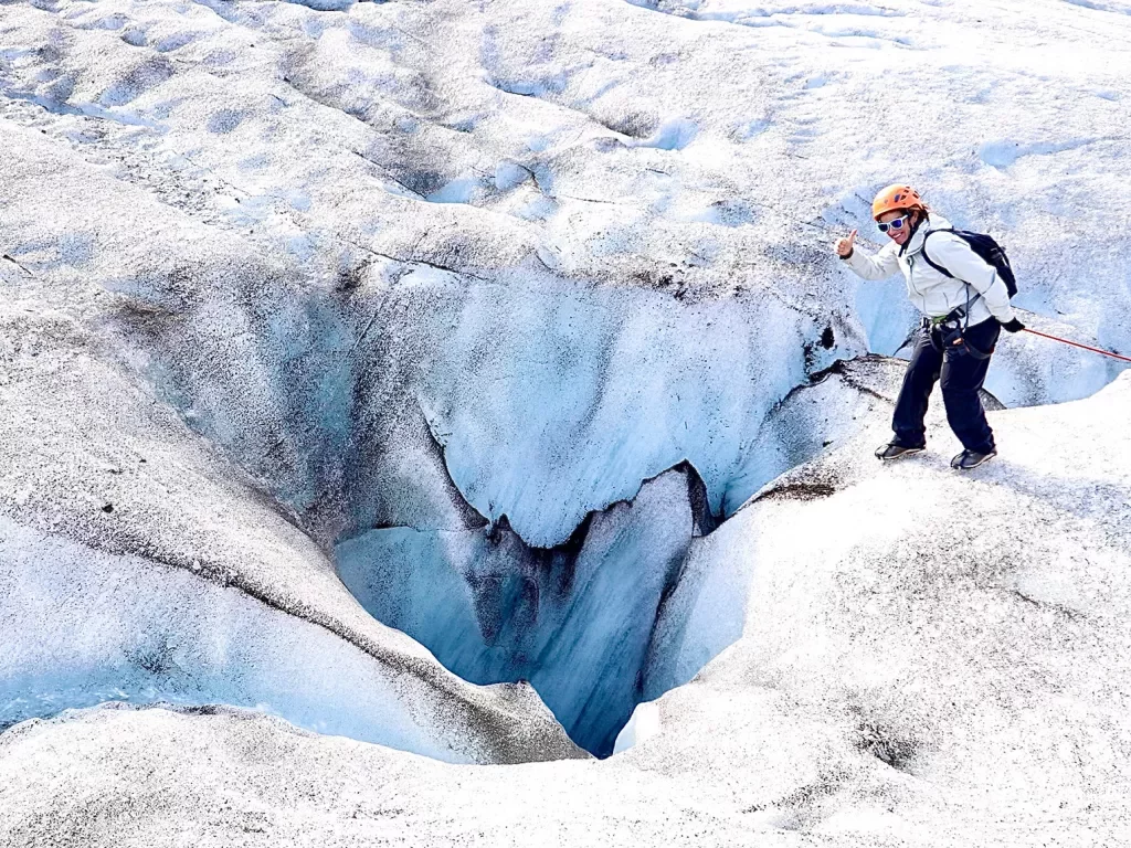 Hiking Crevasse Glacier Iceland