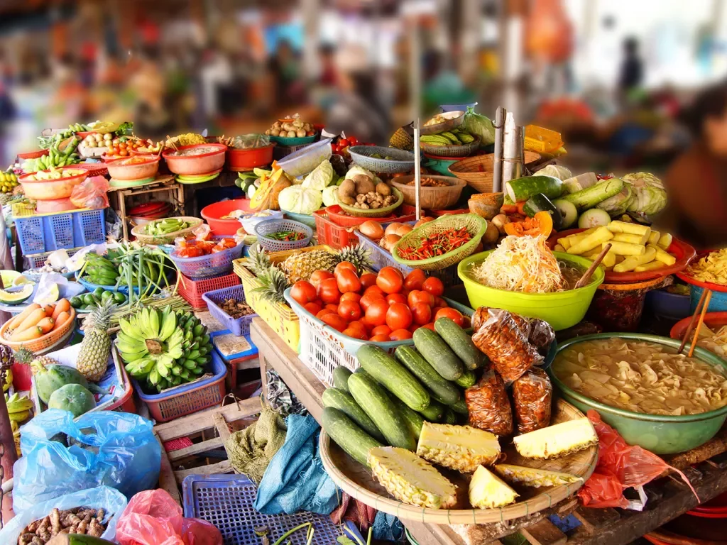 Fruit market in Vietnam