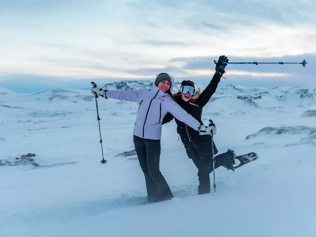 Two Snowshoeing Iceland
