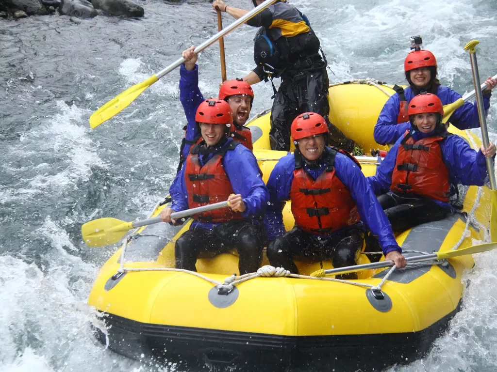 White water rafting in New Zealand