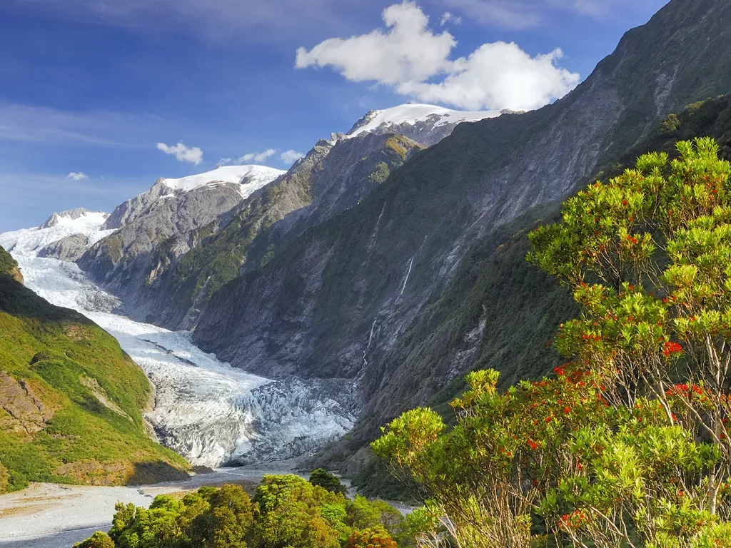 River flowing through a valley in New Zealand