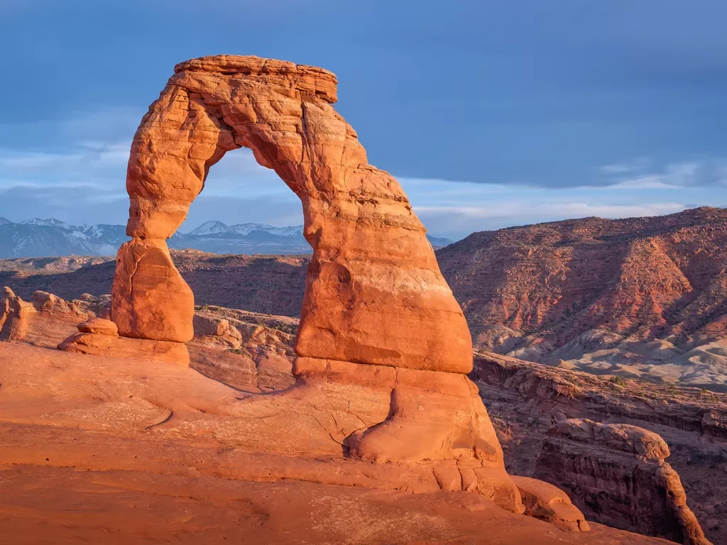 The famous Delicate Arch at Arches National Park, Utah