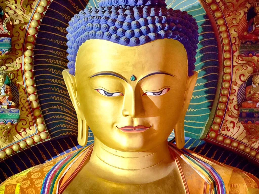 Golden statue of Buddha in Bhutan