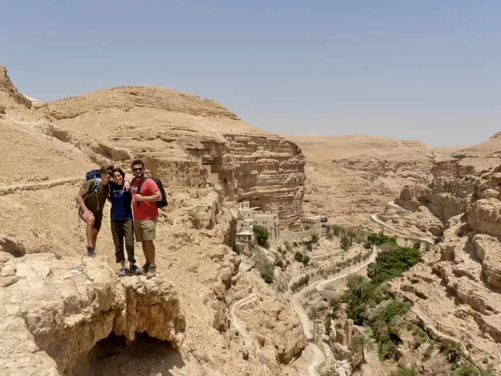 Hikers in Wadi Qelt