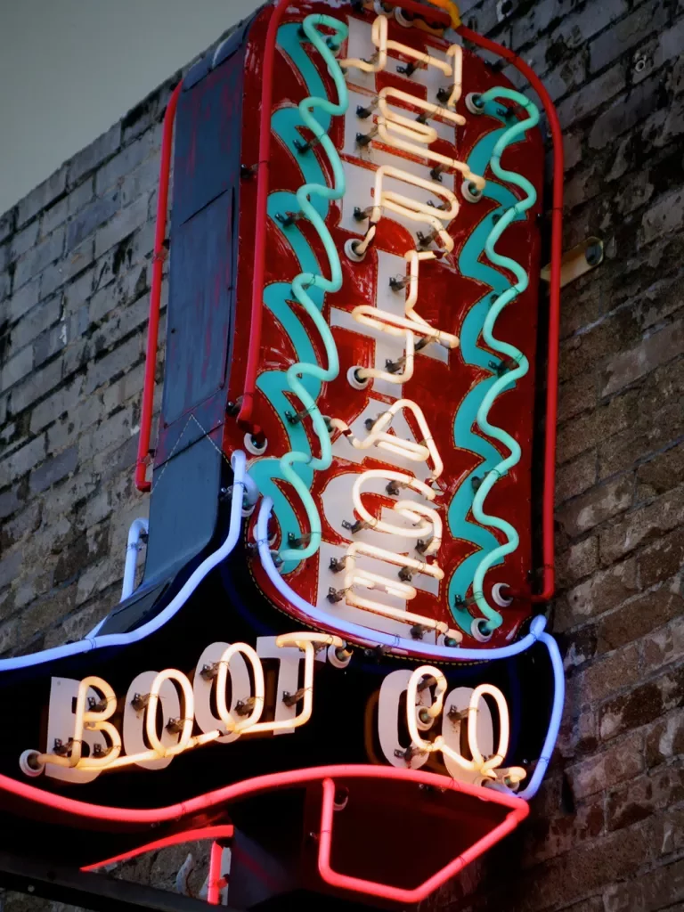 Neon Cowboy Boot