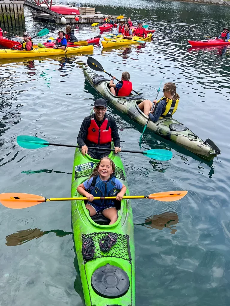 Group Tandem Kayaks Norway