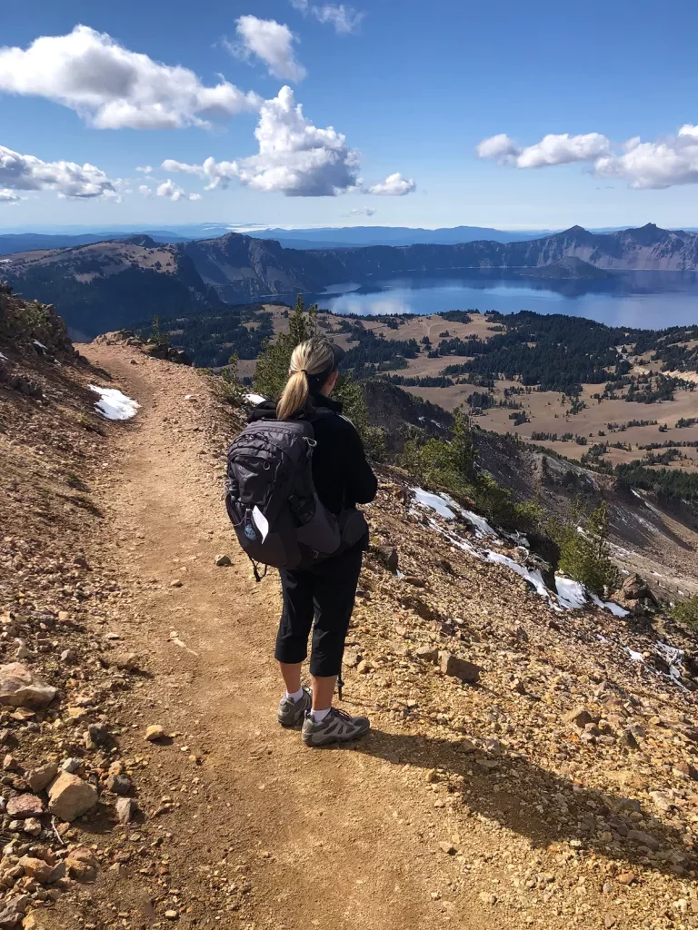 Guest Hiking Crater Lake