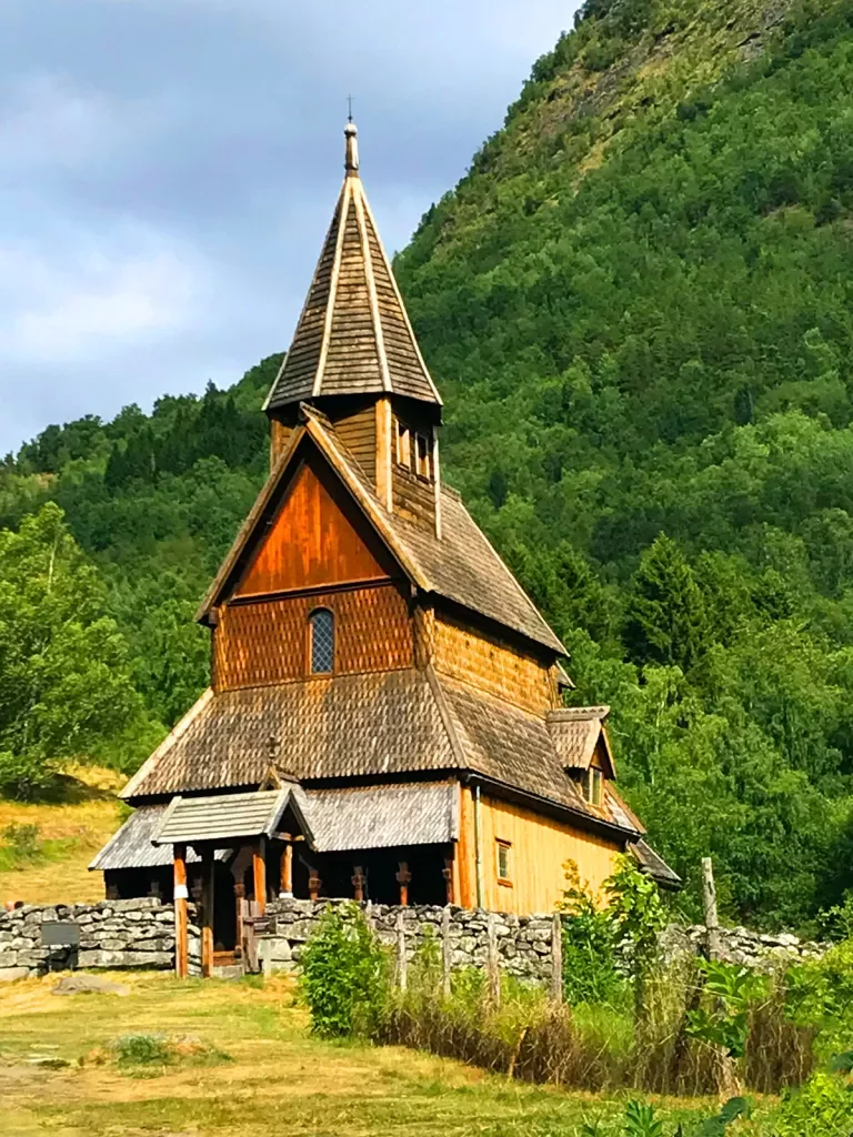 Traditional wooden church in Norway