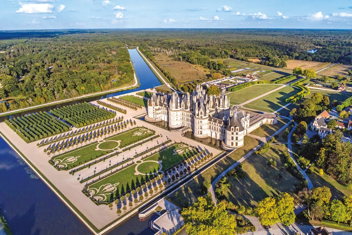 The North West Façade of the Chateau de Chambord