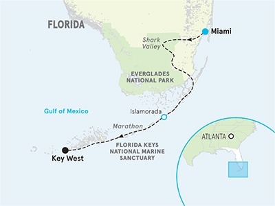 Florida Keys Multi-Adventure map