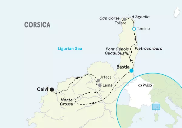 France Corsica Walking and Hiking Tour
