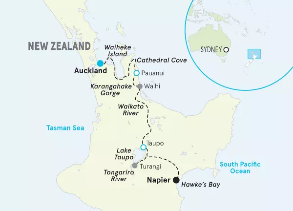 New Zealand map