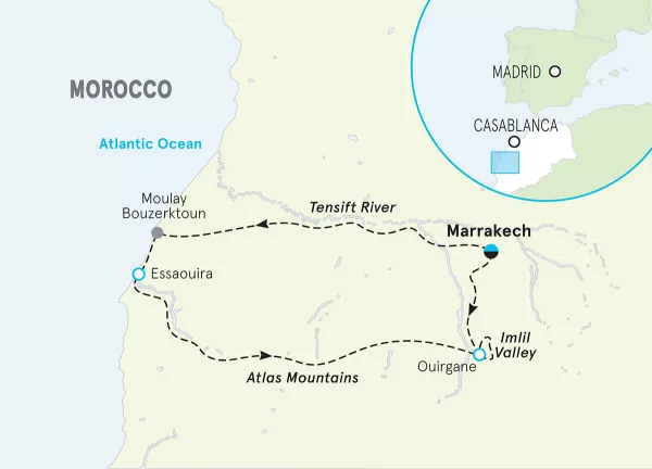 Morocco map