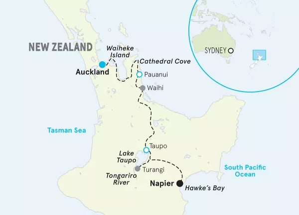 New Zealand Multi-Adventure map