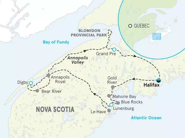 Nova Scotia map