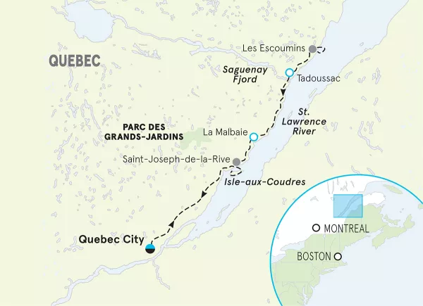 Quebec map
