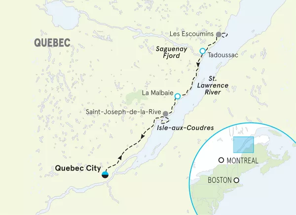 Quebec map