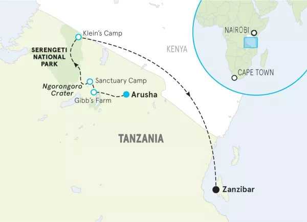 Tanzania map
