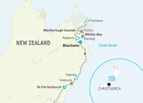 New Zealand map