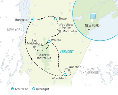 Southern Vermont Map