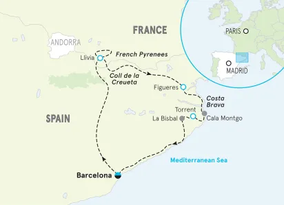 Spain Pyrenees to Costa Brava Family Multi-adventure Tour