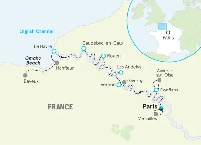 France Seine River Cruise Bike Tour mp