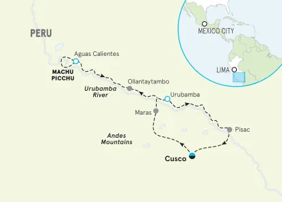 Peru Multi-Adventure Tour  map