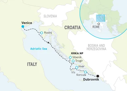 Venice to Croatia Ocean Cruise Multi-Adventure Tour