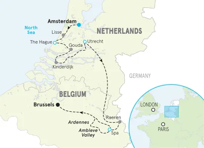 Netherlands and Belgium Multi-Adventure Tour