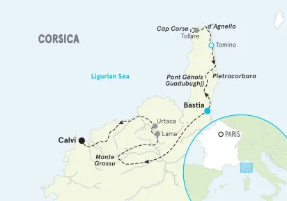 France Corsica Walking and Hiking Tour