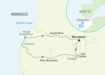 Morocco map