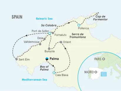 Spain Mallorca Map