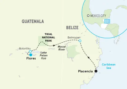 Guatemala & Belize Adventure Tour: Hike, Bike, Kayak, Snorkel