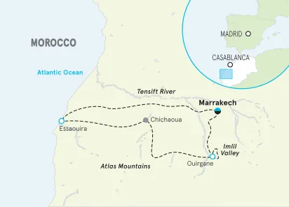 Morocco map