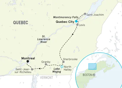 Quebec map