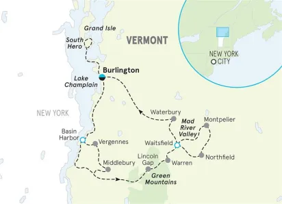 Vermont map
